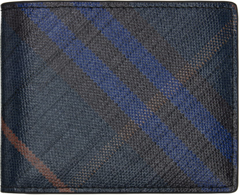 Peňaženka Burberry Burberry Check Bifold Wallet Navy | 8112353