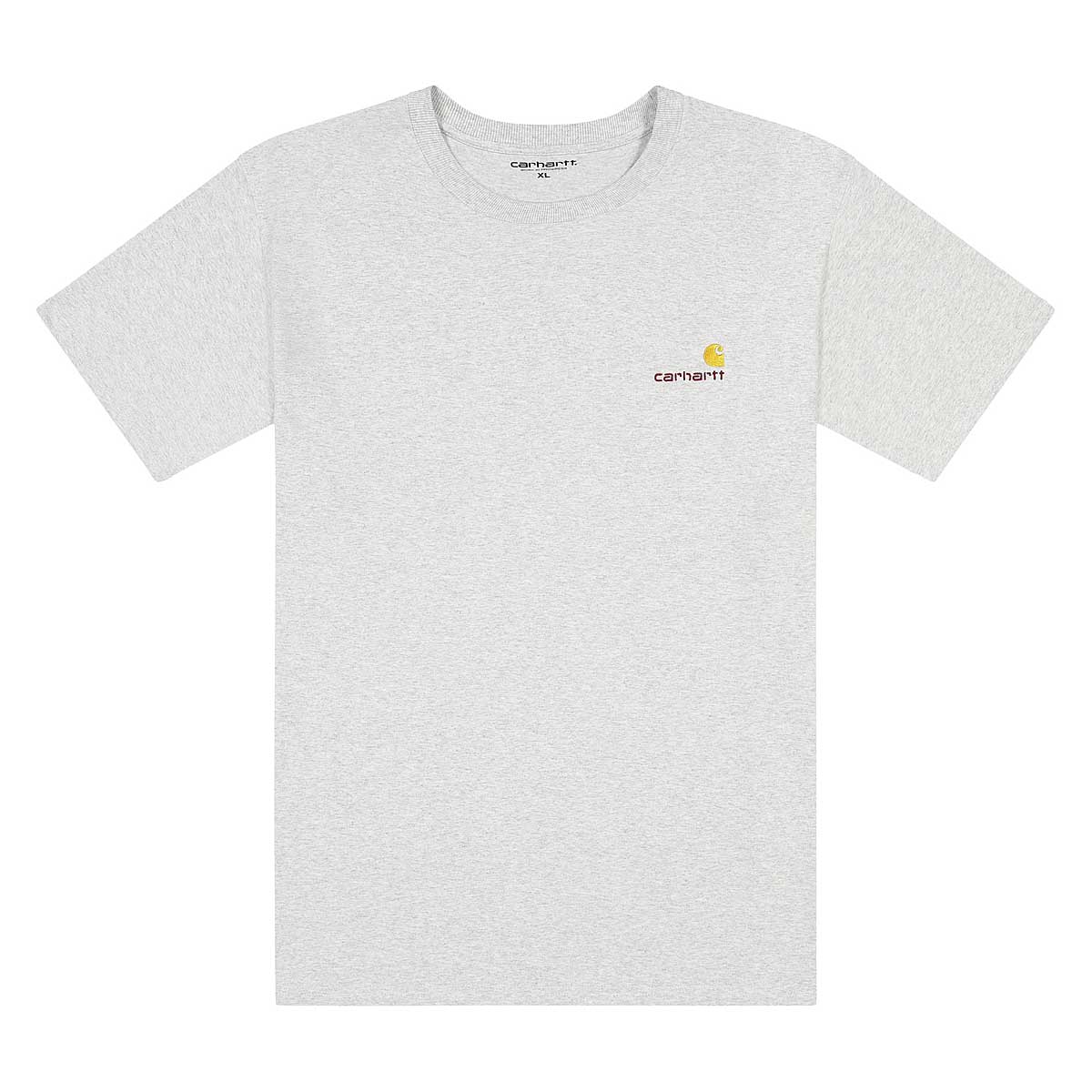 Tričko Carhartt WIP S/S American Script, Ash Heather Šedá | I029007.48200, 1