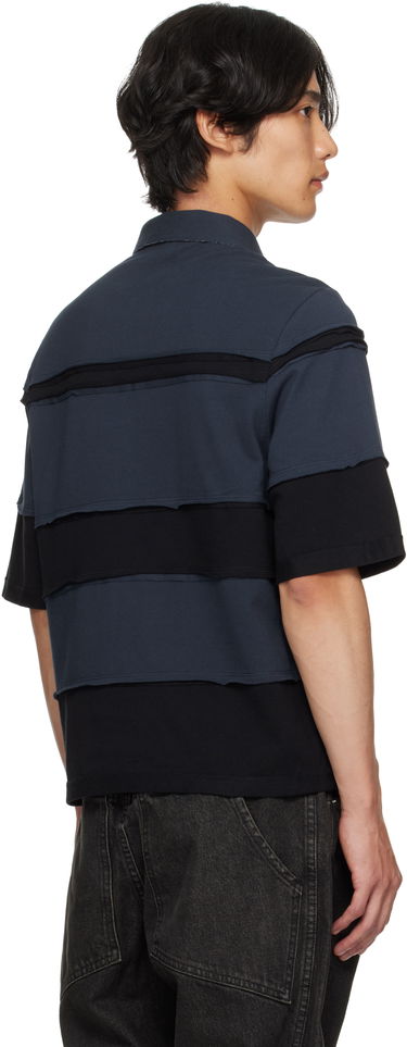 Polo tričko Eckhaus Latta Eckhaus Latta Striated Polo Navy | 1401-EL-PF25-M, 2