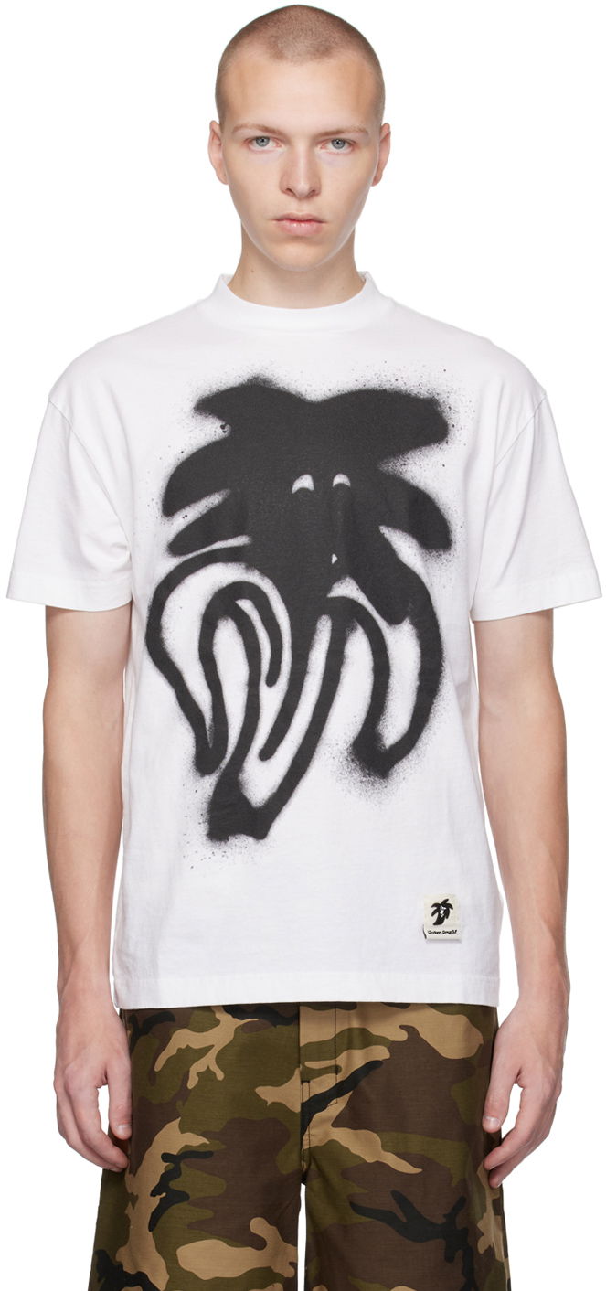 Tričko Palm Angels White Jimmy Biela | PMAA001E23JER0050110, 0