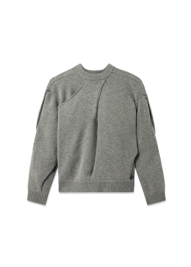 Sveter AXEL ARIGATO Paneled Knit Sweater Šedá | A3401001, 0