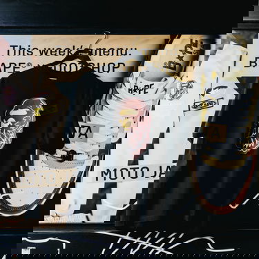 Tričko BAPE BAPE® x FOOTSHOP - Scribble Ape Tee UNISEX Black Čierna | 001TEL721324MBLK, 11