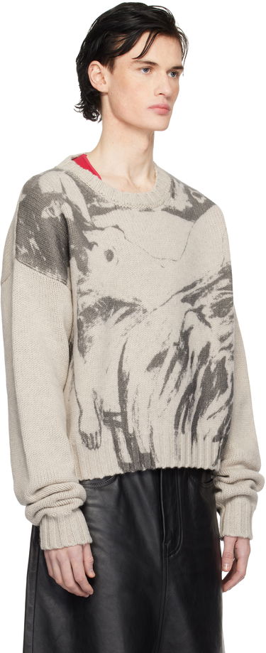 Sveter Enfants Riches Déprimés 'Past in Vain' Printed Sweater Šedá | 080-227, 1