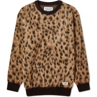 Sveter WACKO MARIA Leopard Mohair Knitted Jumper Hnedá | 23FW-WMK-KN12-BGE, 1