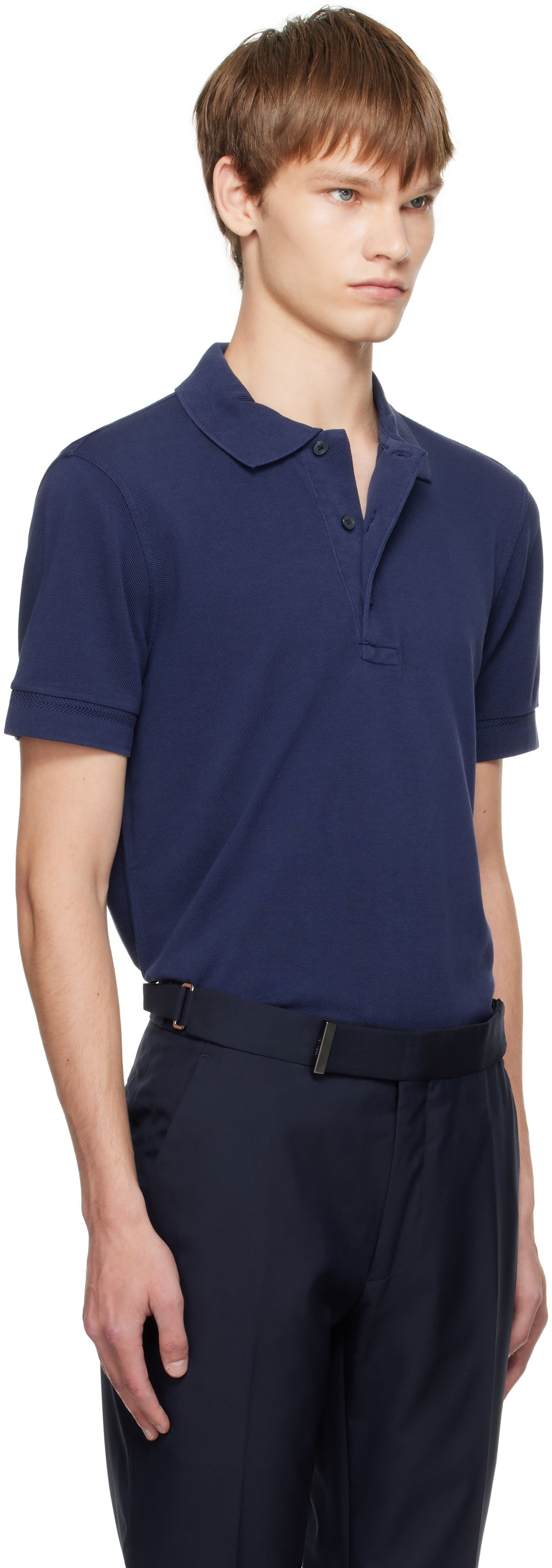 Polo tričko Tom Ford TOM FORD Piquet Polo Navy | JPS011-JMT013, 1