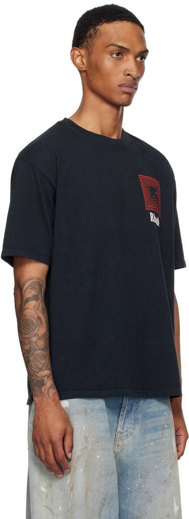 Tričko Rhude Rhude Chevron Logo Graphic Tee Čierna | RHPF25TT21012, 1