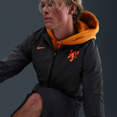 Bunda Nike Netherlands Aireez Printed Football Jacket Čierna | HM3842-010, 3