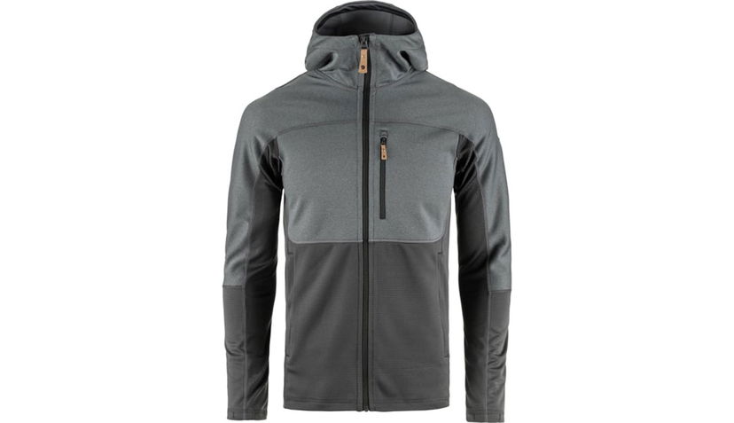 Mikina FJÄLLRÄVEN Abisko Trail Hooded Fleece Jacket Šedá | F82257-048-020