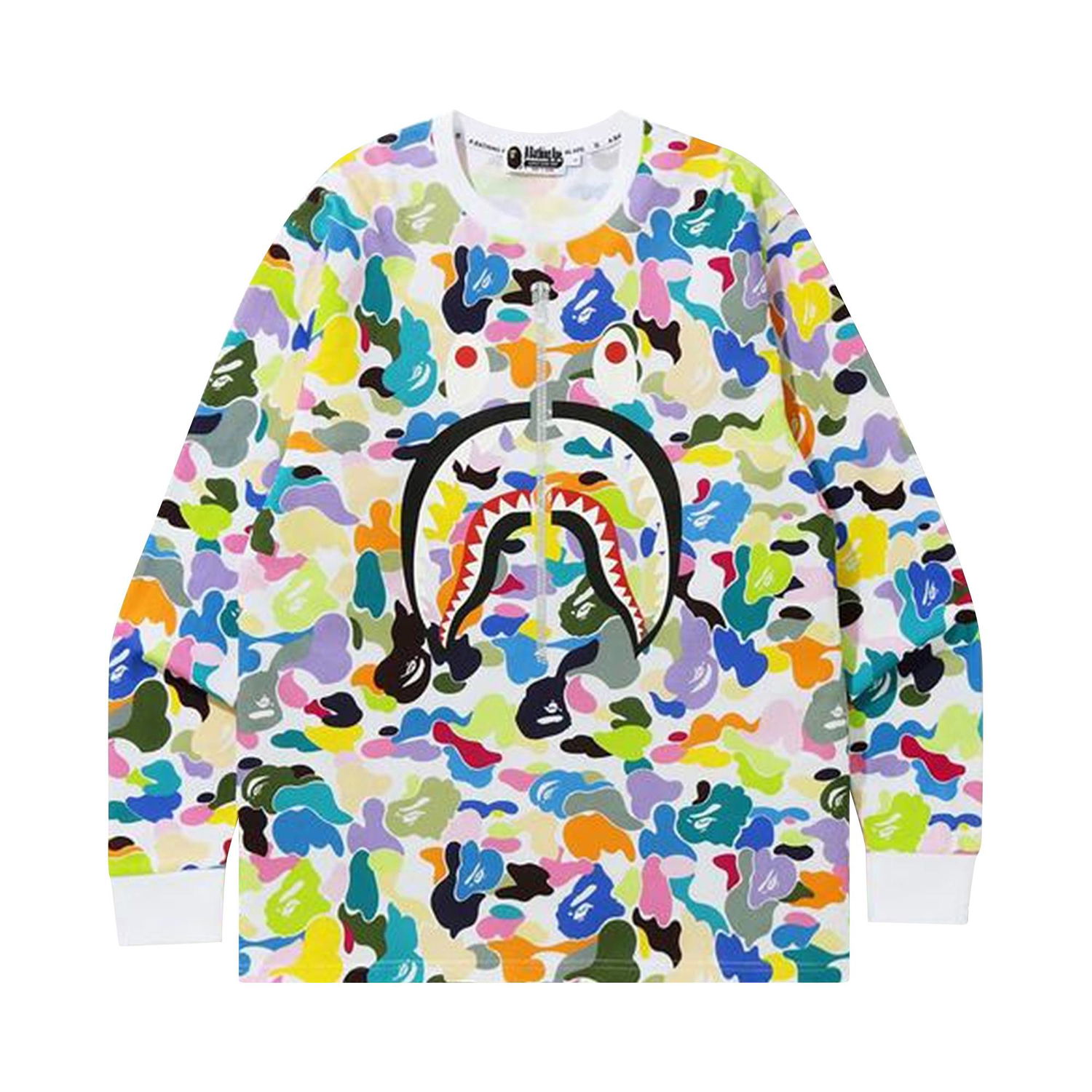 Tričko BAPE Multi Camo Shark Tee Rôznofarebný | 1G80 111 008 WHITE, 1