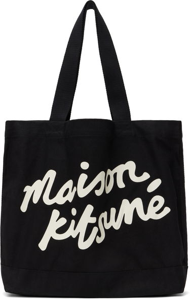 Tote bag MAISON KITSUNÉ Maison Kitsuné Handwriting Tote Bag Čierna | OW05124WW9042, 0