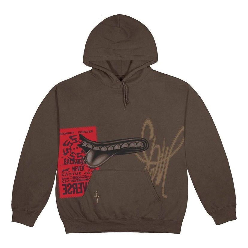 Mikina Cactus Jack by Travis Scott Travis Scott Grin Graphic Print Hoodie Hnedá | CJFN-SS80