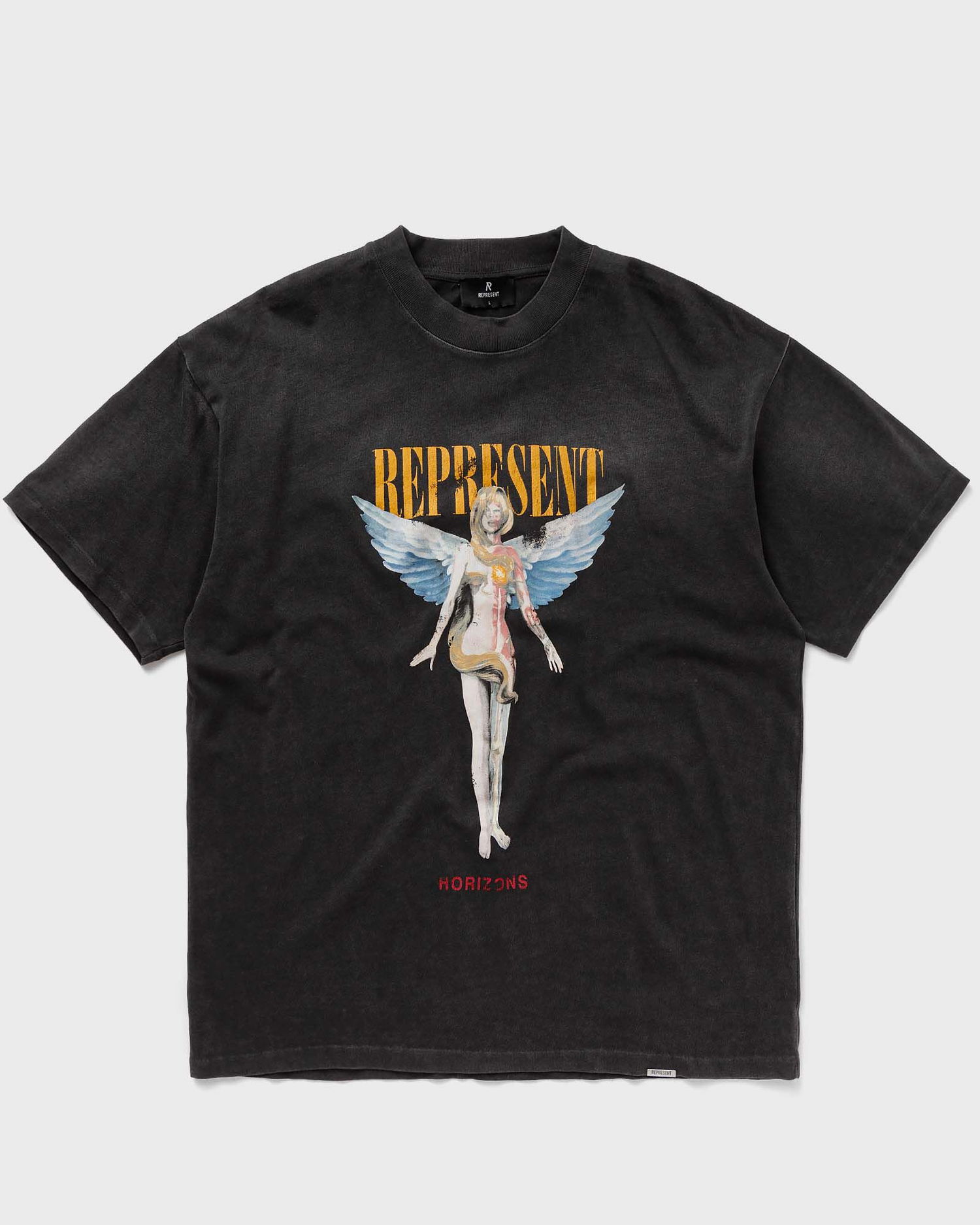 Tričko Represent Clo Represent REBORN T-SHIRT Čierna | MLM434-444, 0