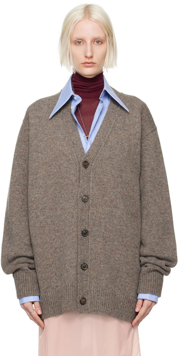Sveter Maison Margiela Gray Shetland Cardigan Šedá | S50HP0016 M13059