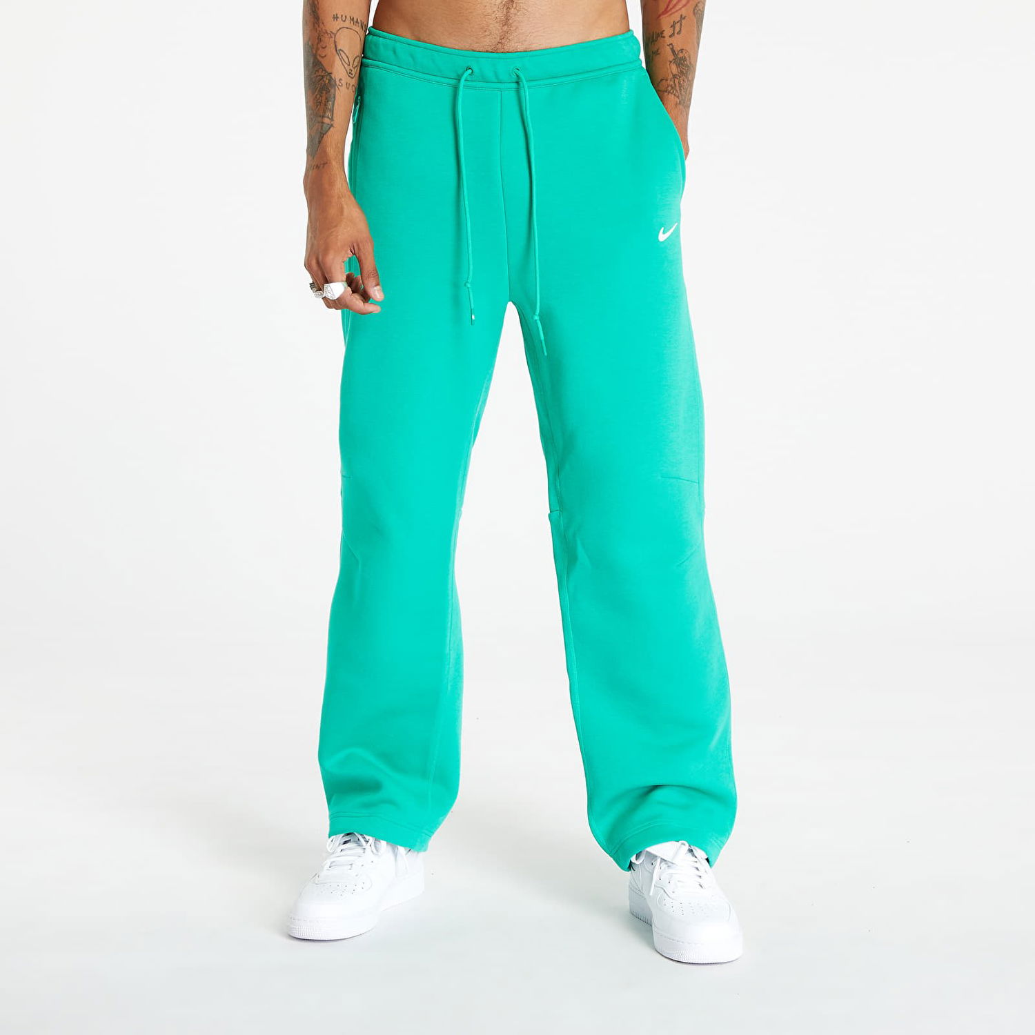 Tepláky Nike NOCTA x Tech Fleece Men's Open Hem Sweatpants Stadium Green/ Sail Tyrkysová | FD8460-324, 0