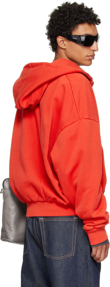 Mikina Entire Studios Entire Studios Thermal Zip-Up Hoodie Červená | ES2488CH, 2