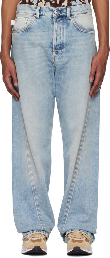 Džínsy LANVIN Lanvin Twisted Straight-Leg Jeans Modrá | RM-TR0051-D087-P25, 0