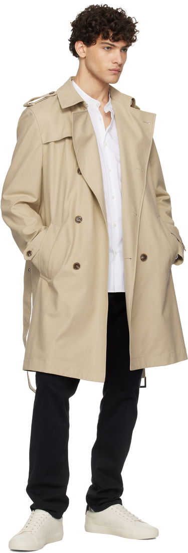 Košeľa BOSS Slim-Fit Band Collar Shirt Biela | 50532882, 3