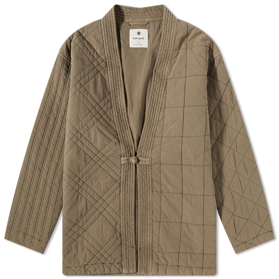 Bunda Snow Peak Patchwork Quilted Noragi Jacket Hnedá | JK-22AU201-BR, 0