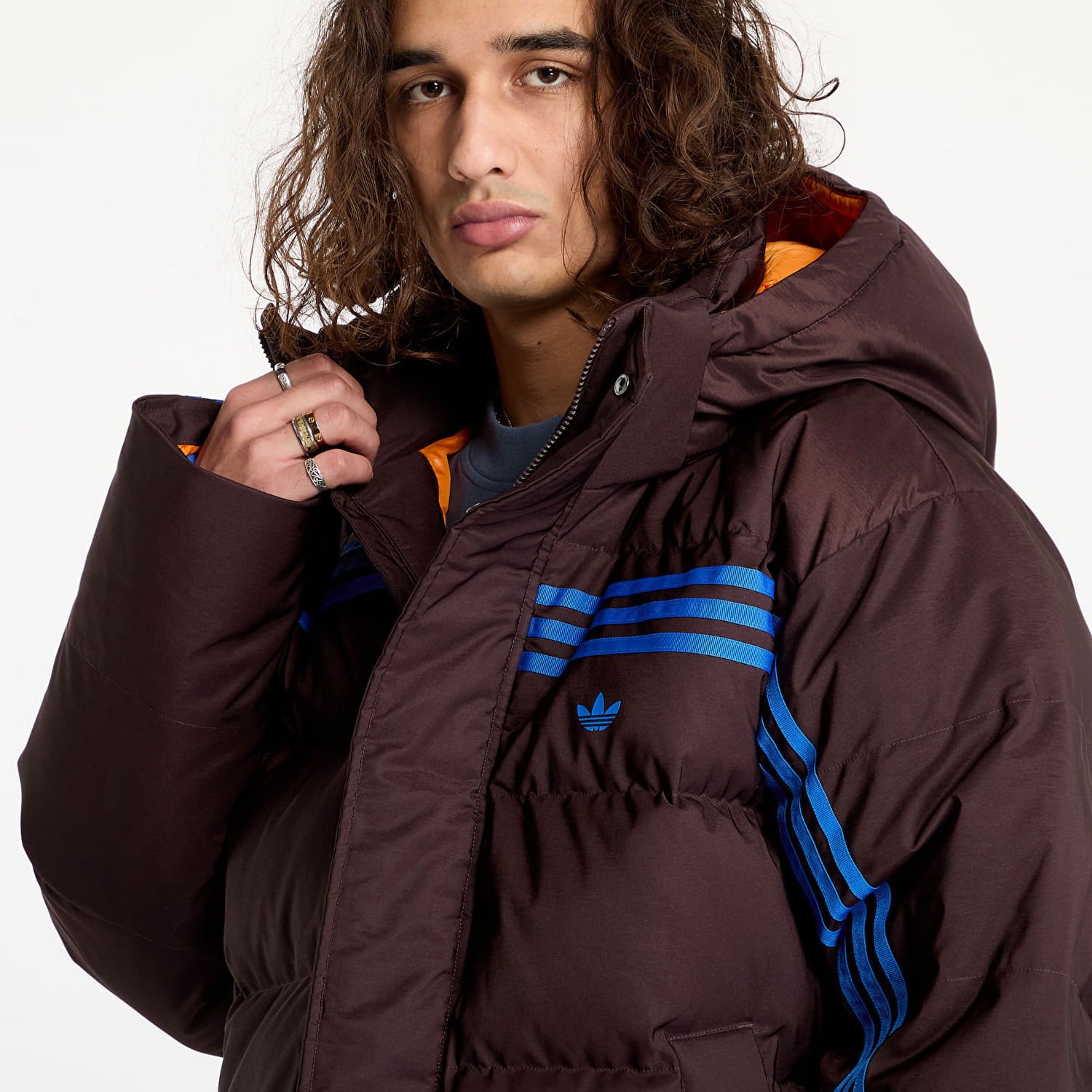 Prešívaná bunda adidas Originals Jacket adidas Premium Puffer Jacket Shale Brown XL Čierna | JL9556, 1