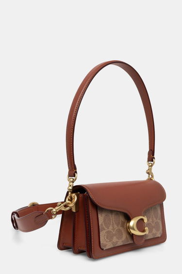 Kabelka Coach Brown Leather Shoulder Bag with Removable Strap Hnedá | CY200, 1