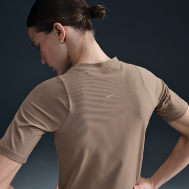 Tričko Nike Dri-FIT Short Sleeve Ribbed Tee Hnedá | HF2772-233, 1