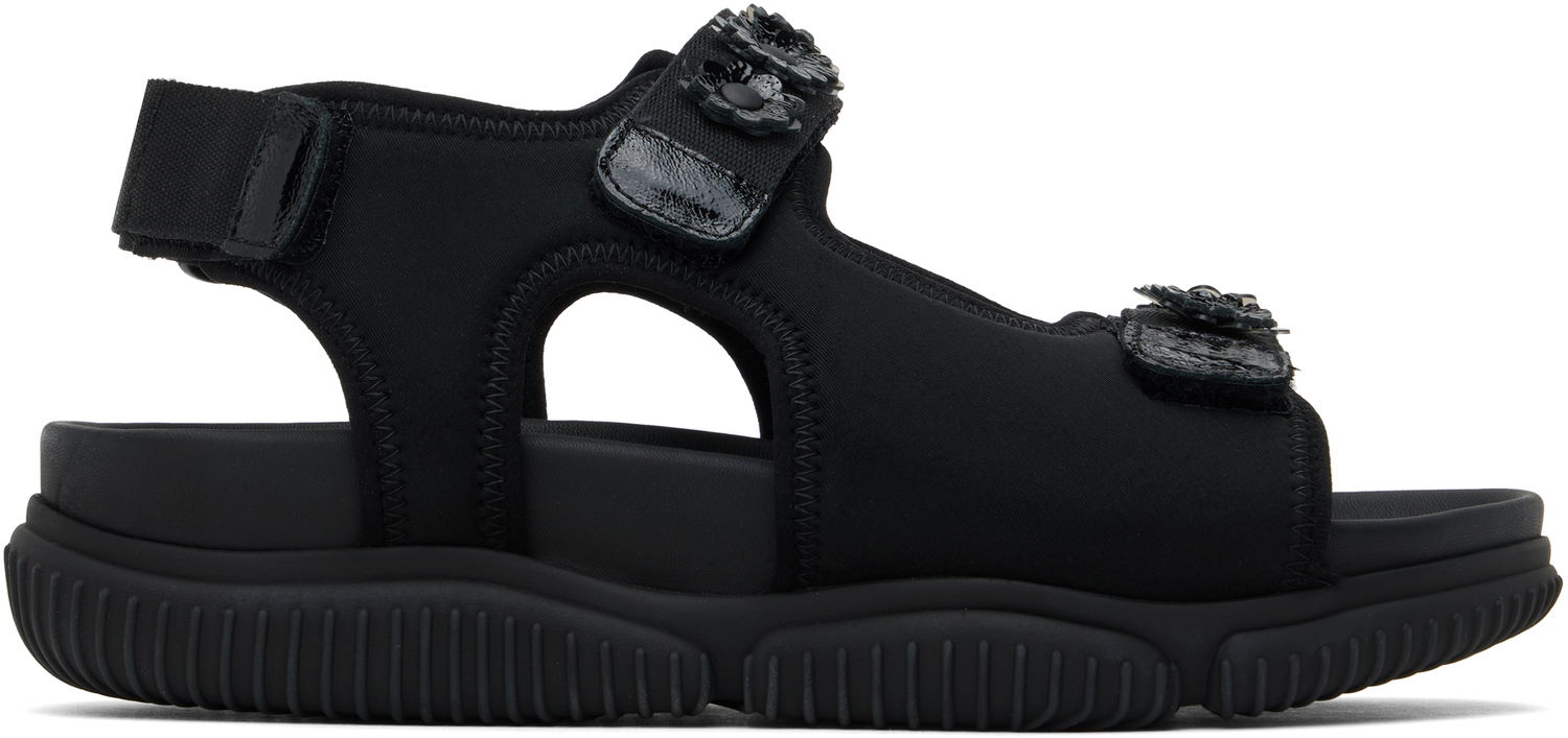 Tenisky a topánky Cecilie Bahnsen Valeria Flower Embellished Platform Sandals Čierna | 4.24FTW30013 VALERIA, 0