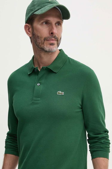 Polo tričko Lacoste Long Sleeve Polo Zelené | PH4013, 3