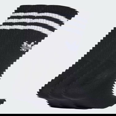 Ponožky adidas Performance 3-Stripes Crew Socks - 3 Pairs Čierna | JV7402, 0
