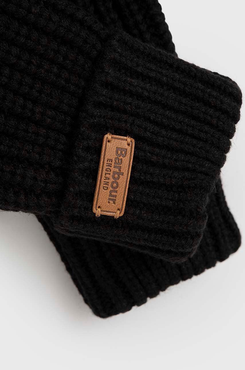 Rukavice Barbour Saltburn Knitted Gloves Čierna | LGL0132, 1