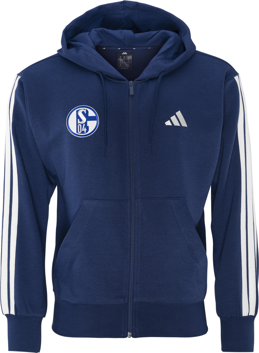 Mikina adidas Originals FC Schalke 04 Team Training Full-Zip Hooded Jacket Navy | 6s04jd1868