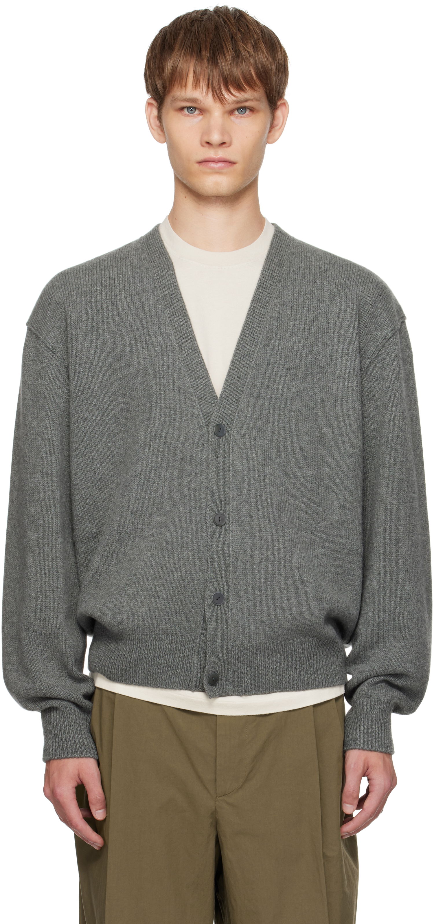 Sveter The Row The Row Mats Cardigan Šedá | 1024-Y960, 0