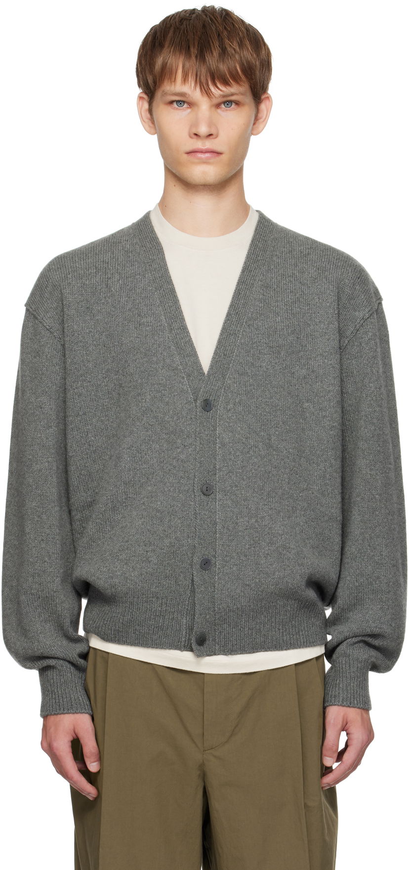 Sveter The Row The Row Mats Cardigan Šedá | 1024-Y960