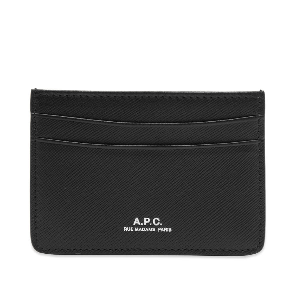 Peňaženka A.P.C. A.P.C. Andre Card Holder Čierna | PXBJQ-H63028-LZZ, 0