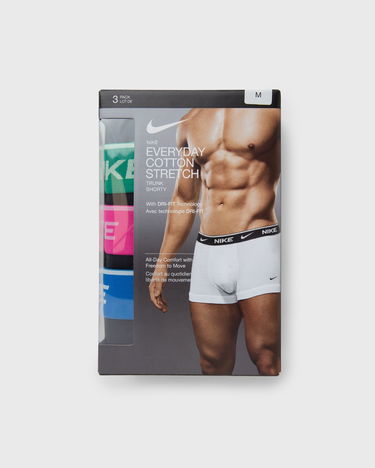 Boxerky Nike E-DAY COTTON STRETCH TRUNK 3 PACK Čierna | 0000KE1008MTO, 1