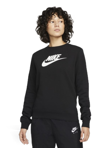 Mikina Nike Sportswear Club Fleece Logo Crew-Neck Sweatshirt Čierna | DQ5832-010