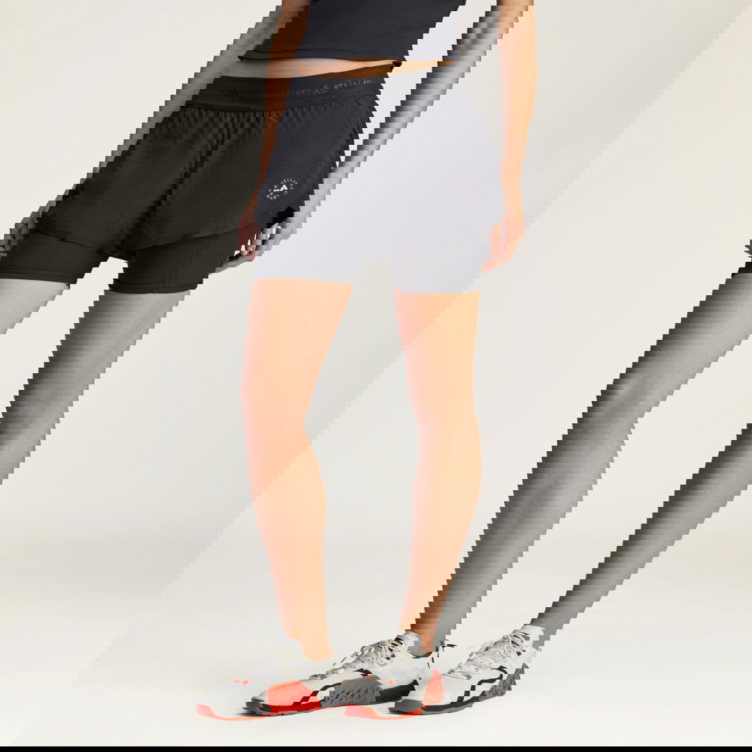 Šortky adidas Performance Stella McCartney 2-in-1 Training Shorts Čierna | JM1395, 0