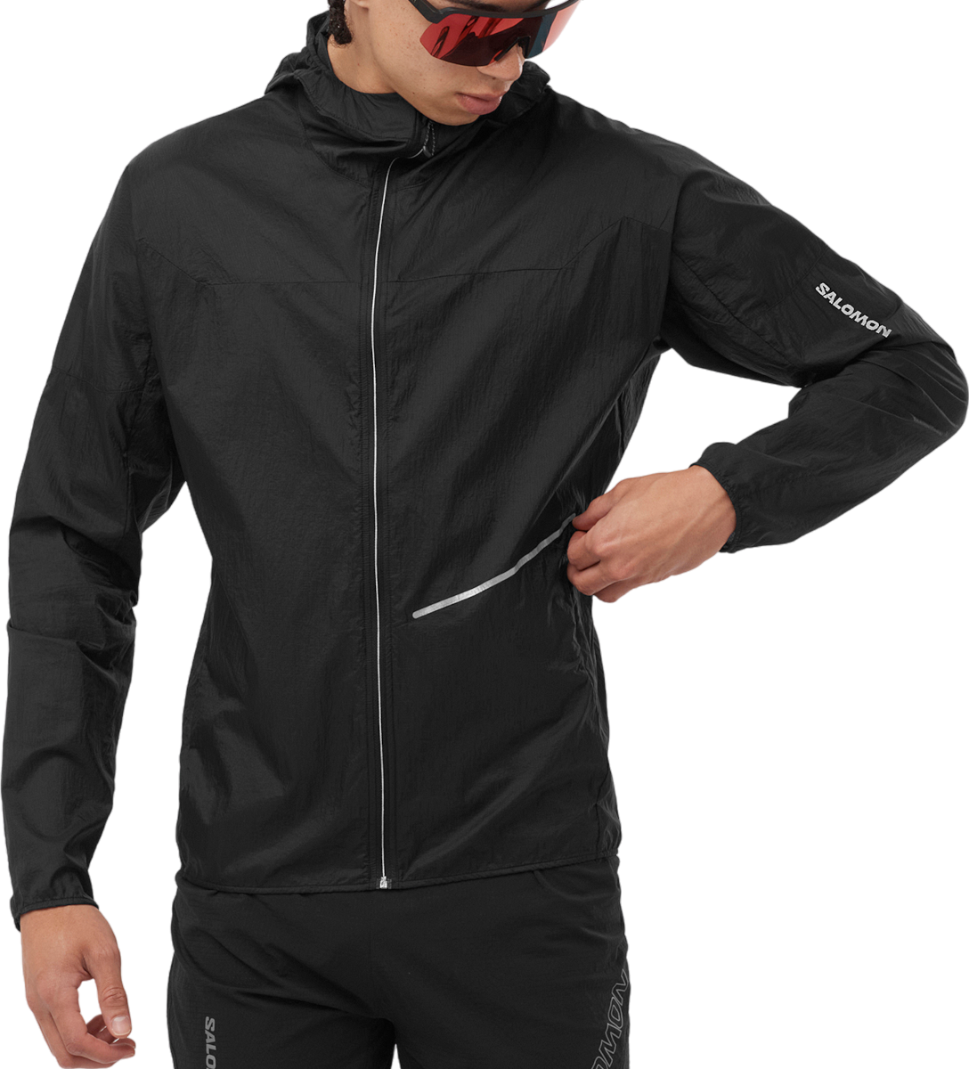 Bunda Salomon SENSE AERO WIND JKT M Čierna | lc2191100, 0