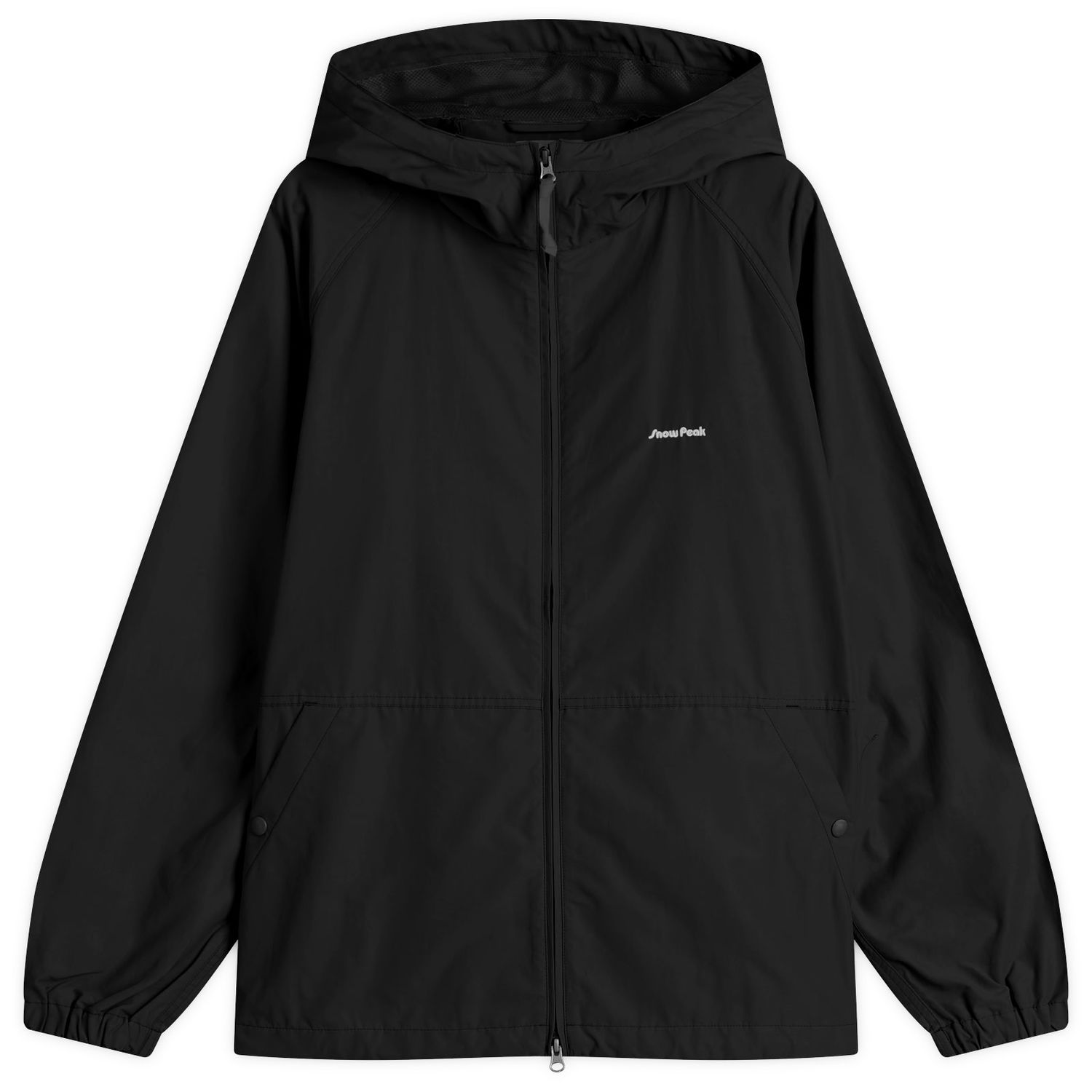 Vetrovka Snow Peak Light Mountain Cloth Zip Up Parka Jacket, Size Large Čierna | JK-25SU105-BK, 0