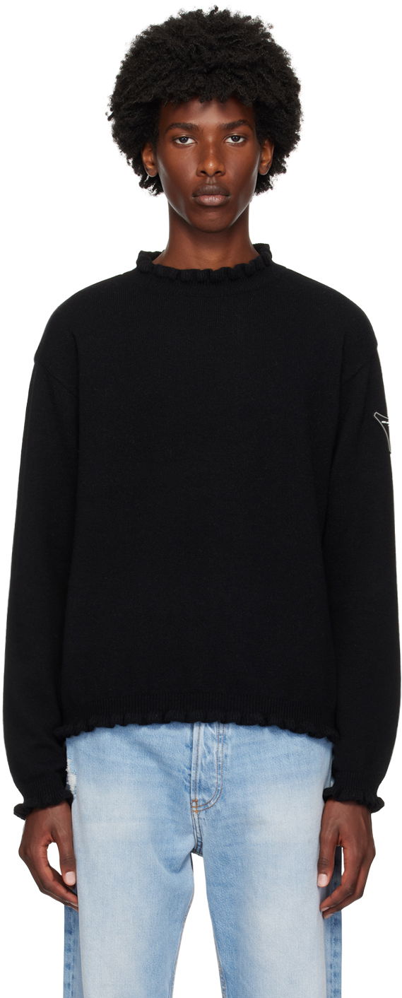 Sveter Andersson Bell Black Flower Rib Sweater Čierna | atb1173m, 0