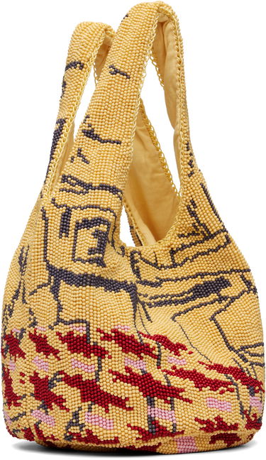 Tote bag JW Anderson JW Anderson Mini Patterned Beaded Shopper Tote Rôznofarebný | HB0744-FA0471, 2
