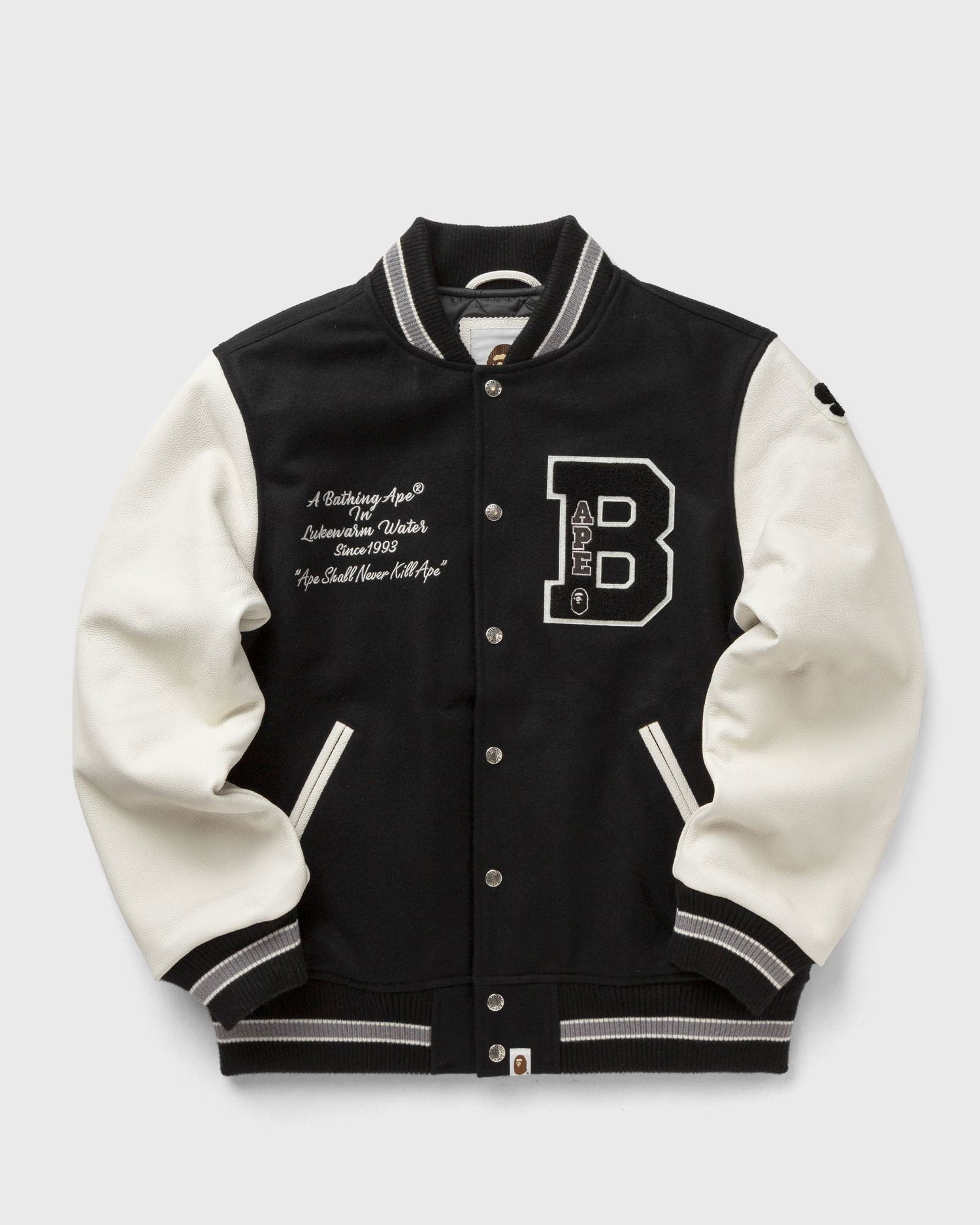 Bomber bunda BAPE Embroidery Varsity Jacket Čierna | 001HJK801001MBLK, 0