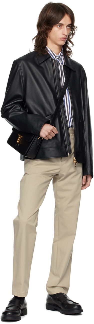 Bunda Paul Smith Paul Smith Slim-Fit Leather Jacket Čierna | M1R-041Z-N01388-79, 3