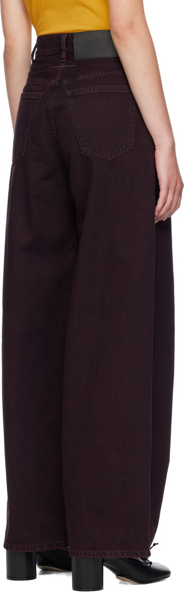 Džínsy Maison Margiela MM6 Maison Margiela Wide-Leg Jeans Vínová | S52LA0264 M30032, 2
