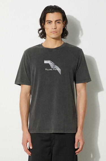 Tričko Filling Pieces Handshake Vintage T-Shirt With Print Šedá | 74413631284, 0