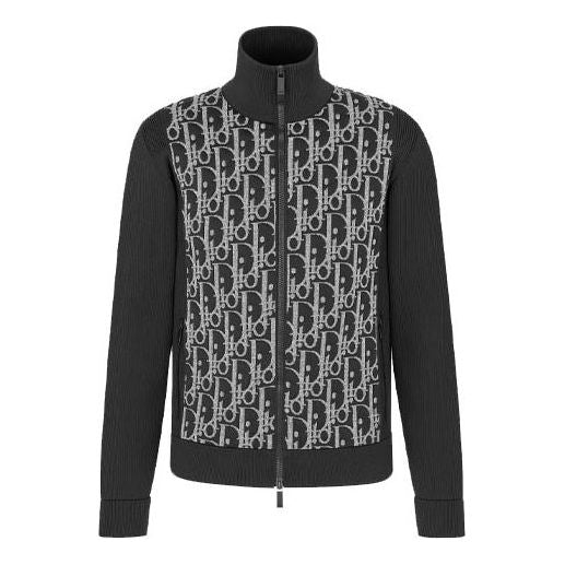Sveter Dior Embroidered Logo Cashmere Pullover Sweater Čierna | 113M421AT195-C988