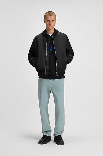 Mikina BOSS HUGO Diraggy Puff Print Hoodie Čierna | 50542796, 1