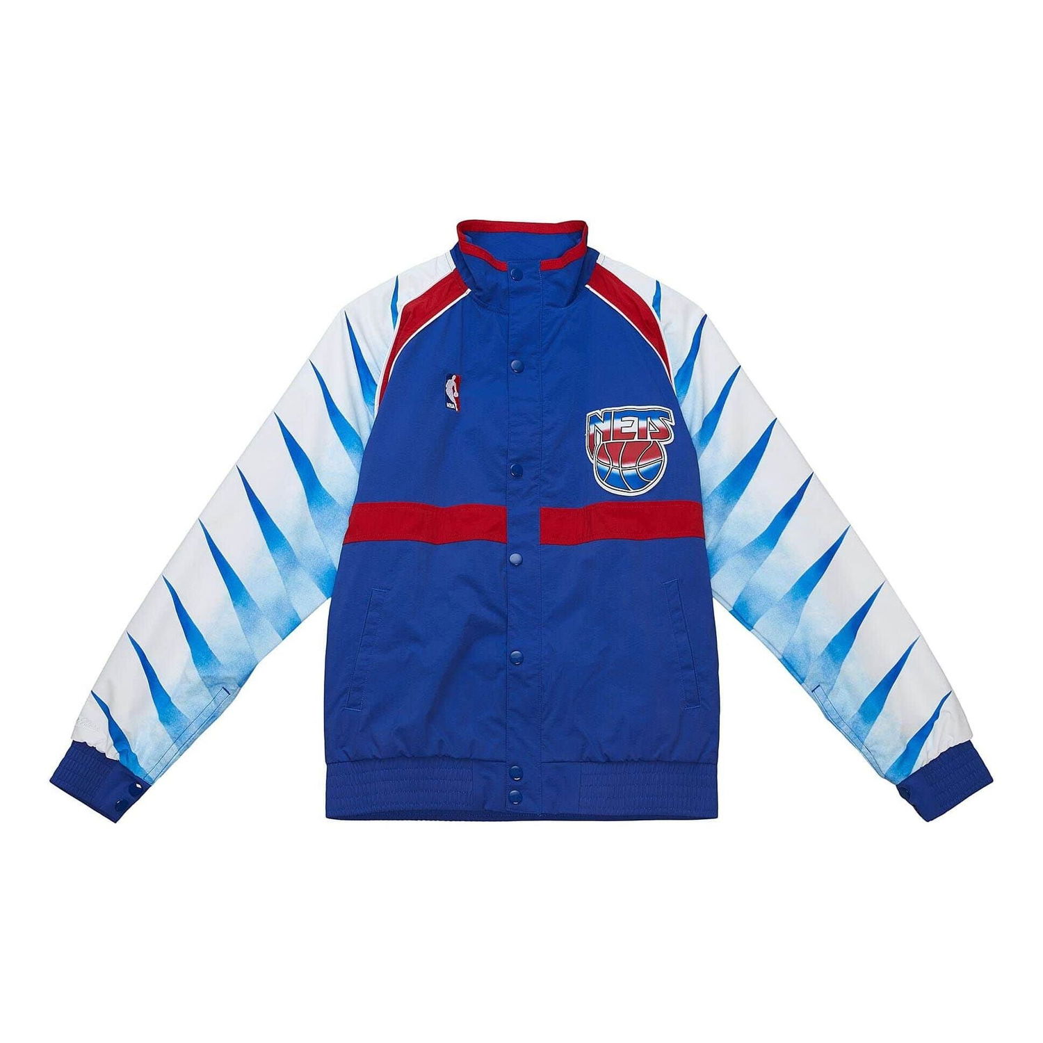 Bomber bunda Mitchell & Ness Mitchell & Ness Nets Authentic Jacket Modrá | AWJKSB19102-NJNPTRY90, 0