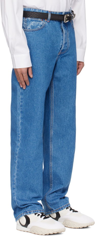Džínsy Marine Serre Marine Serre Moon Laser Loose Denim Jeans Modrá | MPA066A CDEN0002, 1