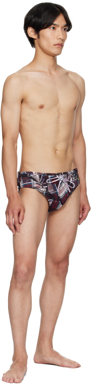 Plavky Vivienne Westwood Vivienne Westwood Draped Tartan Swim Briefs Rôznofarebný | 81010006-J0099-, 3