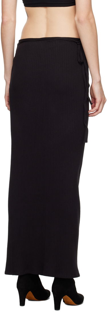 Sukňa Baserange Wrap Maxi Skirt Čierna | SKBR-RIB-000, 2